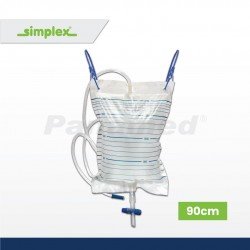 Simplex Bedside Urine Bag 2L, 120cm (Sold per 10's)
